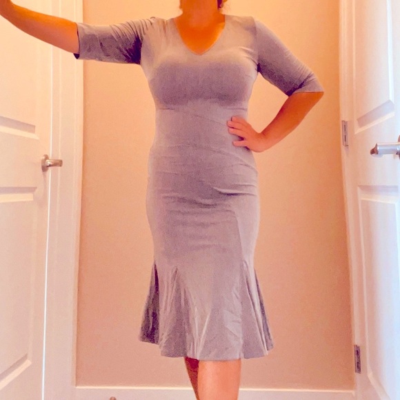 Mermaid style midi dress, Sz L - Picture 1 of 5